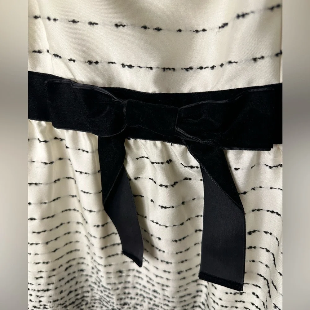 Kate Spade Trish Be Dazzled Cream Black Ombré Dress Size 6